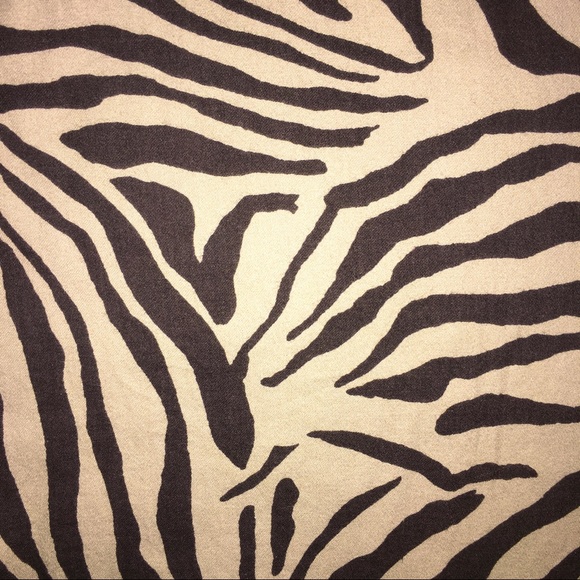 Animal Print Button Down Shirt, Chaps Zebra Print Top, Tiger, 3/4 Sleeve Plus 3x - Picture 8 of 14